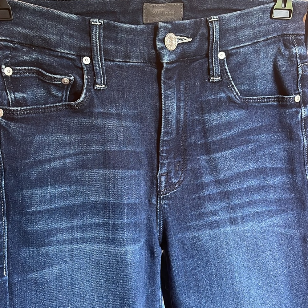 Mother High Waisted Looker Fray Hem Skinny - Size 24 - Picture 10 of 15